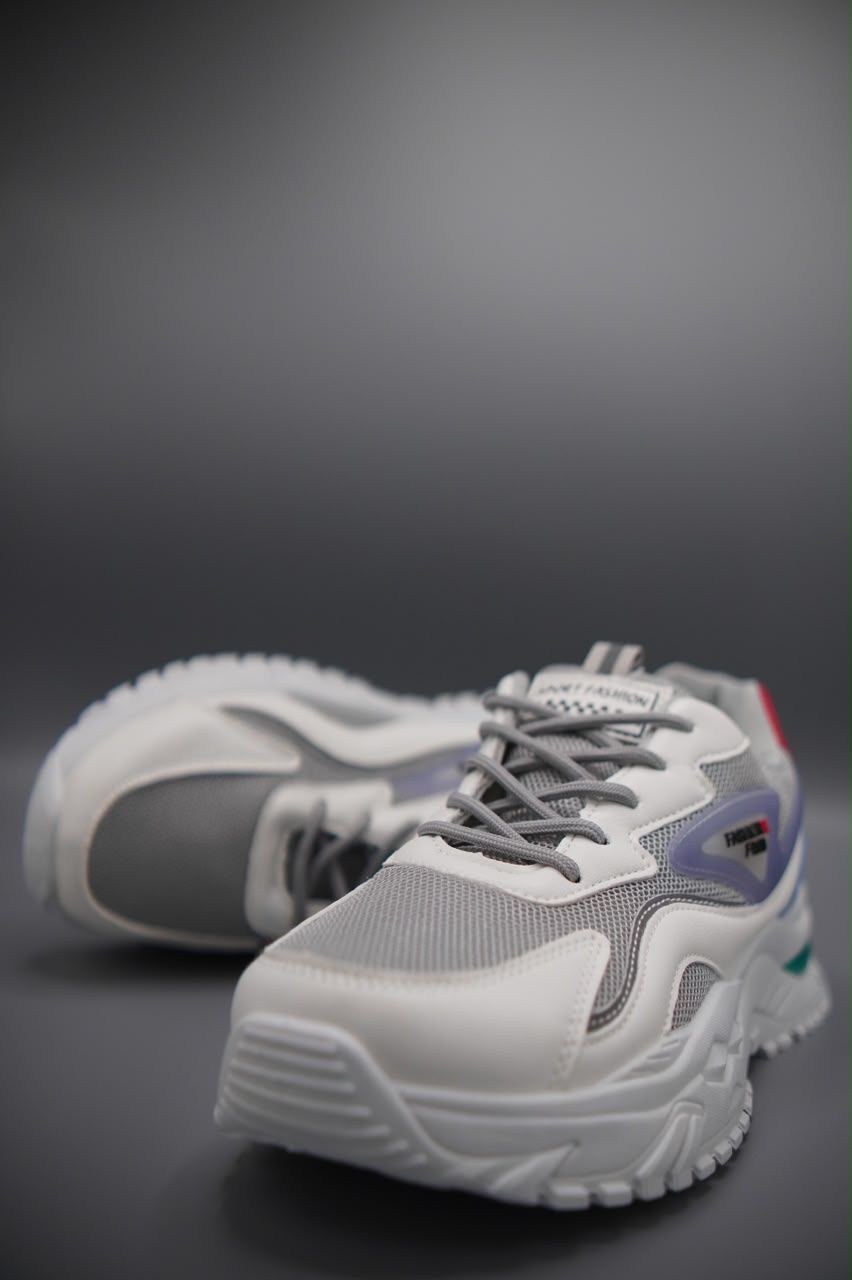 Velocity White Chunky Sneakers